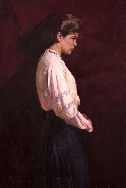 Портрет женщины, напсанный художником в 1953 году