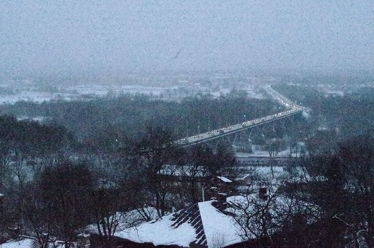 Рождественский календарь 20171210. г. Владимир зимой. фото вид на мост через Клязьму