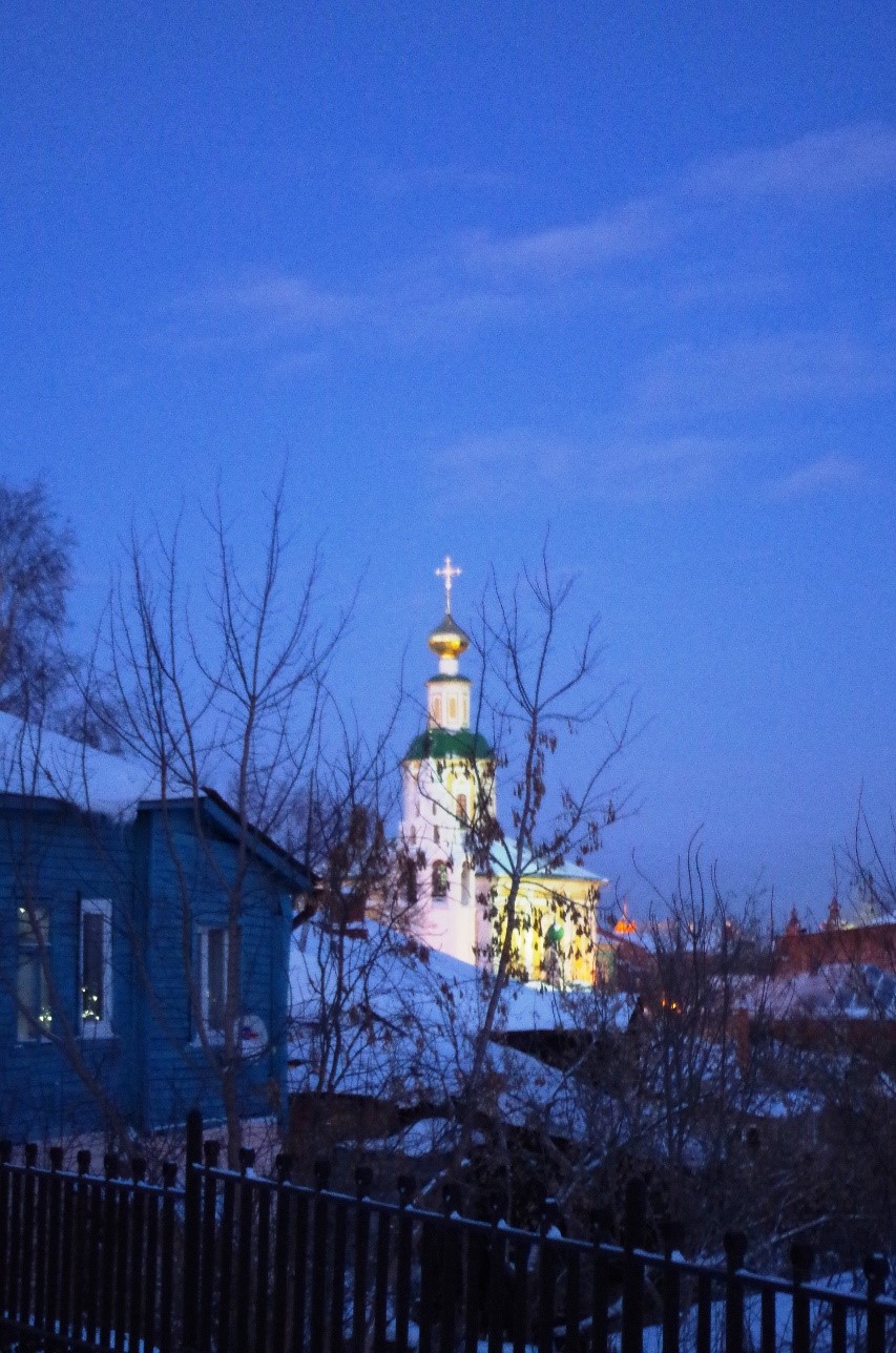 Рождественский календарь 20180106. фото зимняя ночь, церковь