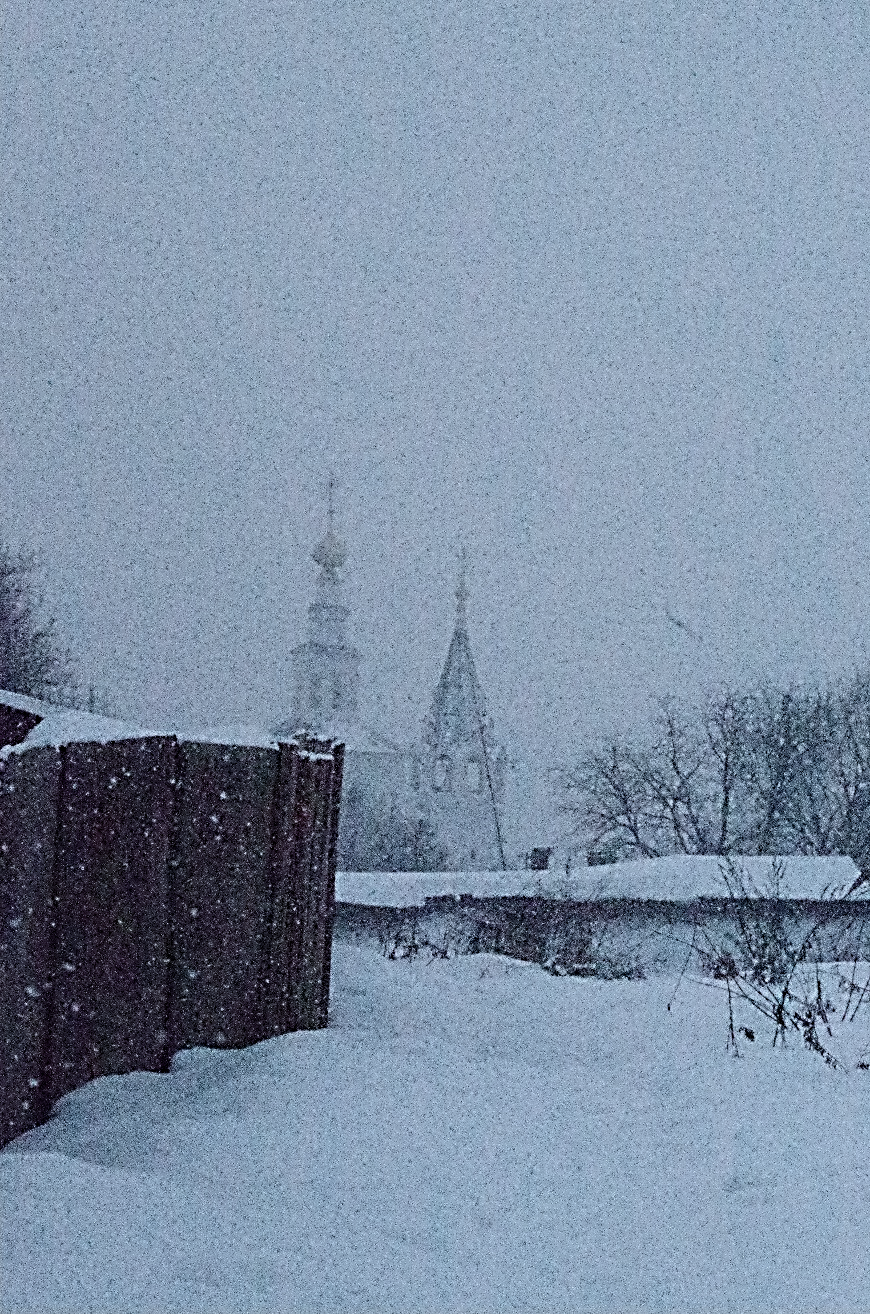 Рождественский календарь 20171209. г. Владимир зимой.фото снежный пейзаж, метель