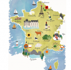 карта франции