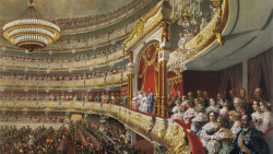 Зичи М. Спектакль в Большом театре по случаю коронования императора Александра II