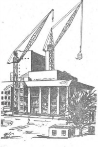 эскиз строительства здания Владимирского драматического театра