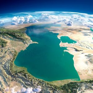 Изображение Каспийского моря из космоса