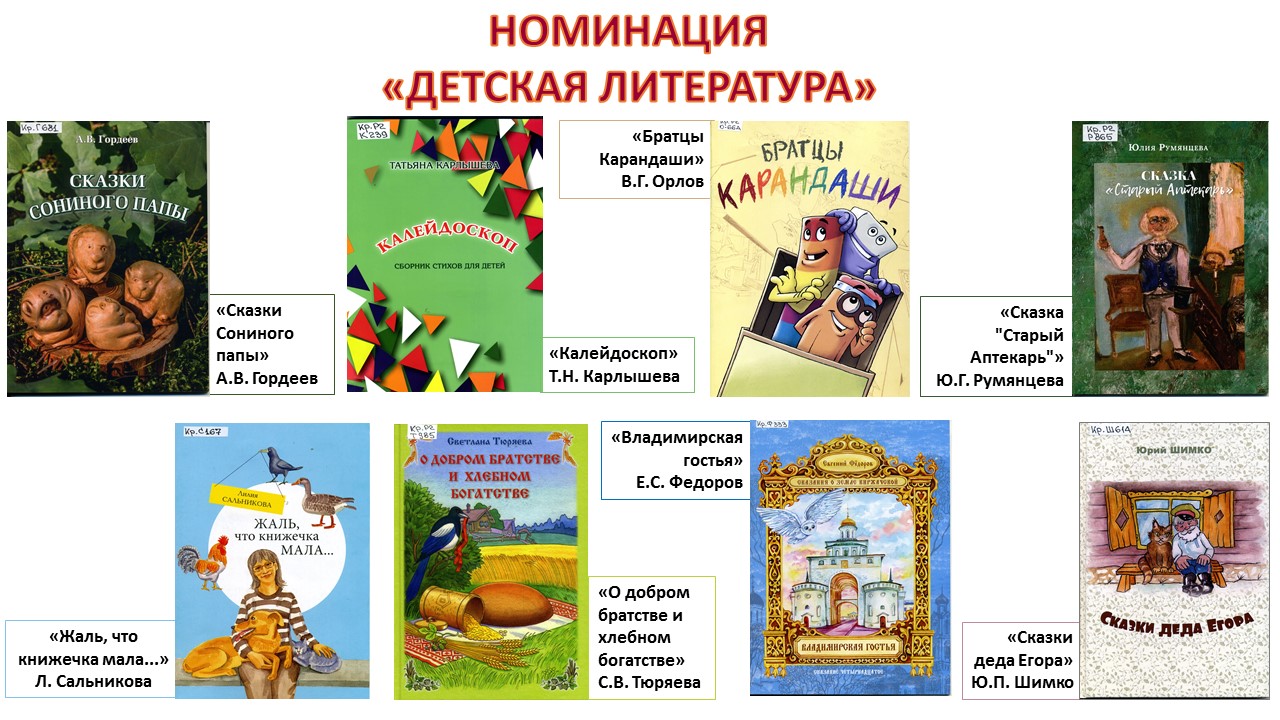 Детская литература. Владимирская книга года 2019