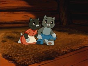 Кадр из мультфильма "Кошкин дом". Котята