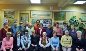 На открытии выставки картин В.И. Калошина