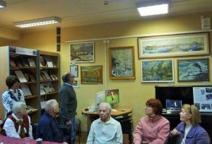 Открытие выставки председателем клуба "Колорит"