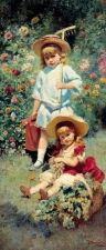 Картина К. Е. Маковского «Портрет детей художника»