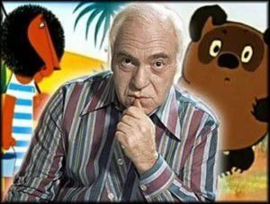 мужчина с героями мультфильмов