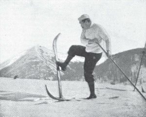 А. К. Дойл на лыжах в Швейцарских Альпах