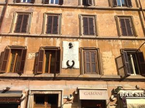 Дом Н. В. Гоголя в Риме на улице Via Sistina