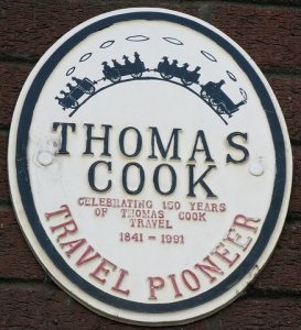 Томас Кук изобретатель туризма табличка