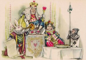 Иллюстрация Л. Марайя к сказке "Алиса в стране чудес". Кто стащил пирожки