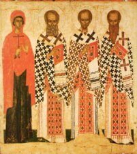 Параскева Пятница, Святитель Григорий Богослов, Иоанн Златоуст и Василий Великий