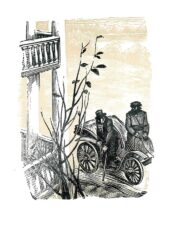 Книга с гравюрами. Картинка А.С.Пушкин. Барышня-крестьянка 3