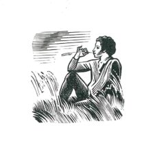 Книга с гравюрами. Картинка А.С.Пушкин. Евгений Онегин 1