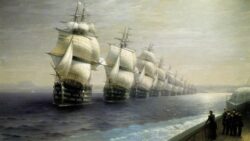 Айвазовский "Смотр Черноморского флота в 1849 году"