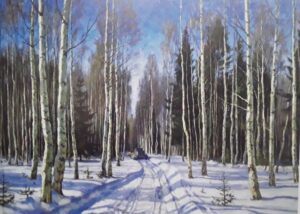 А. В. Морозов. Зимний лес-картина
