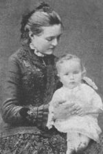 Маленький Саша Керенский на руках у матери Надежды Александровны. 1882 год