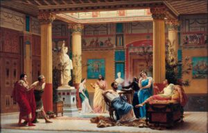 Картина Густава Буланже "Аристократы древней Греции"