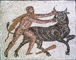 Геракл захватывает критского быка
