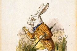 Иллюстрация Д. Тэнниела к книге "Алиса в стране чудес". Белый кролик