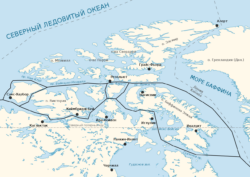 Карта Северо-Западного морского прохода