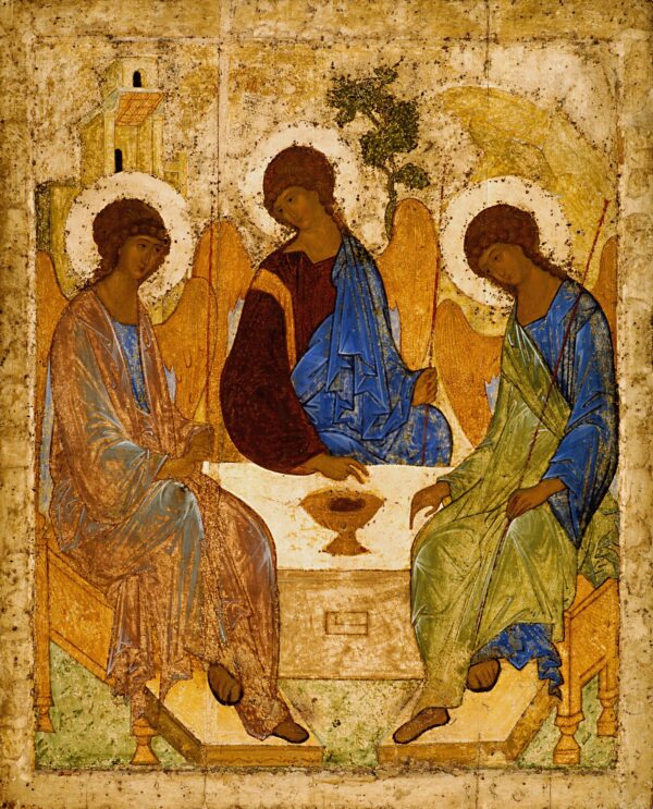 Андрей Рублев. Троица. Икона. Конец XIV века
