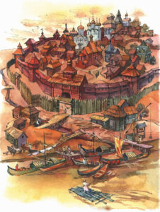 Иллюстрация к книге "На семи холмах"