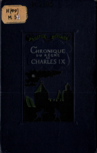 Обложка книги темно-синего цвета с изображением замка и силуэтов двух людей на его фоне
