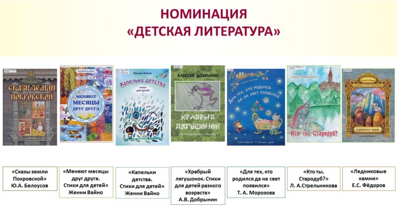 Книги в номинации «Детская литература»