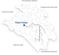 Карта Краснодарского края