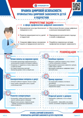 Правила цифровой безопасности. Профилактика цифровой зависимости детей и подростков