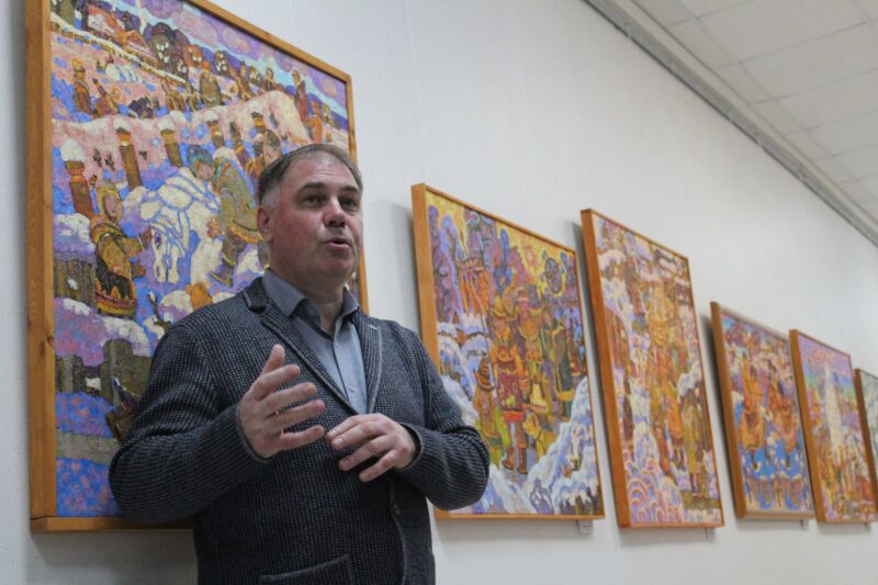 Открытие выставки Дмитрия Холина