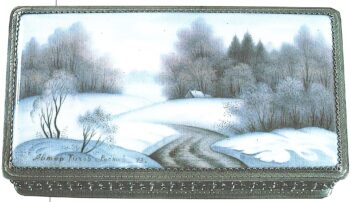 Ростовская финифть. Шкатулка.