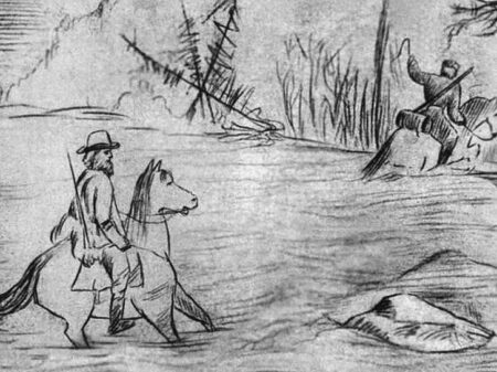 Рисунок П. А. Кропоткина в сибирской экспедиции, между 1862 и 1865 годами